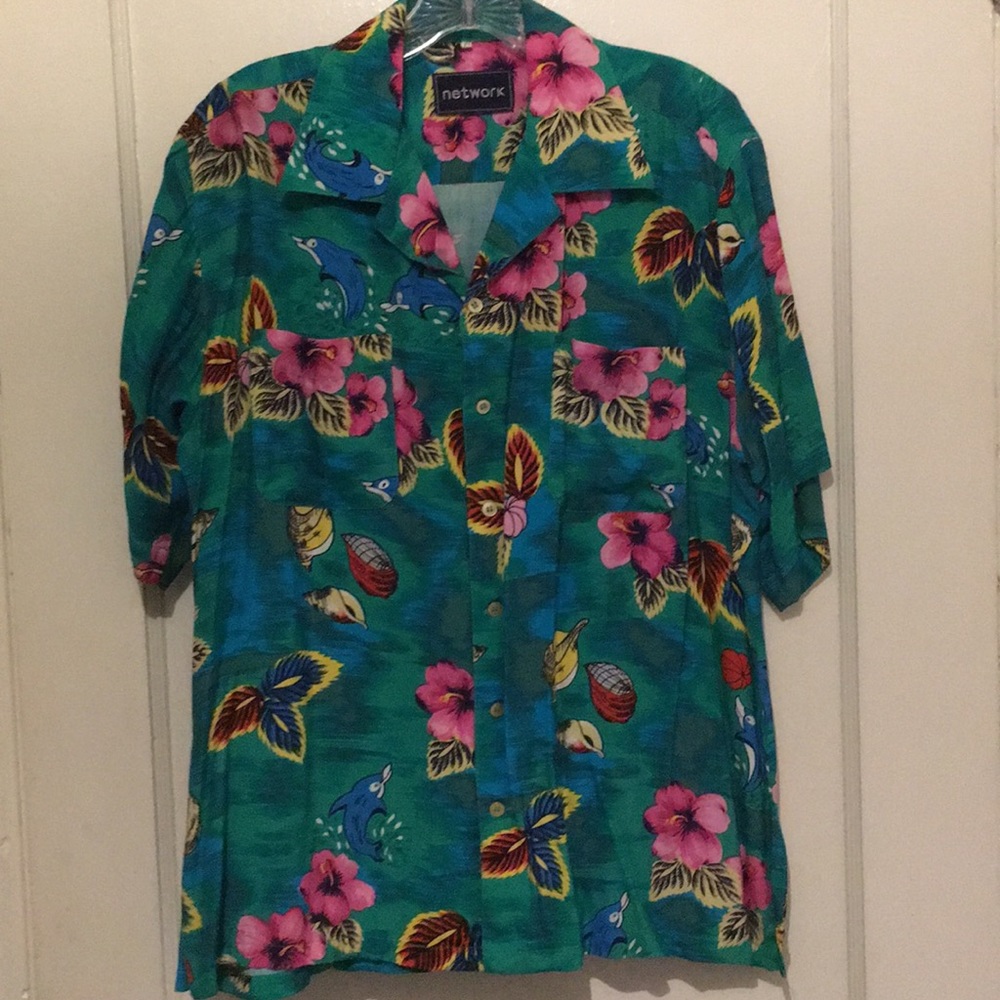 Vintage 80’s Short Sleeve Hawaiian Shirt NWOT